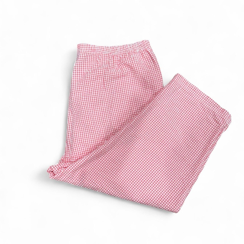 Denim&Co Red Gingham Pants